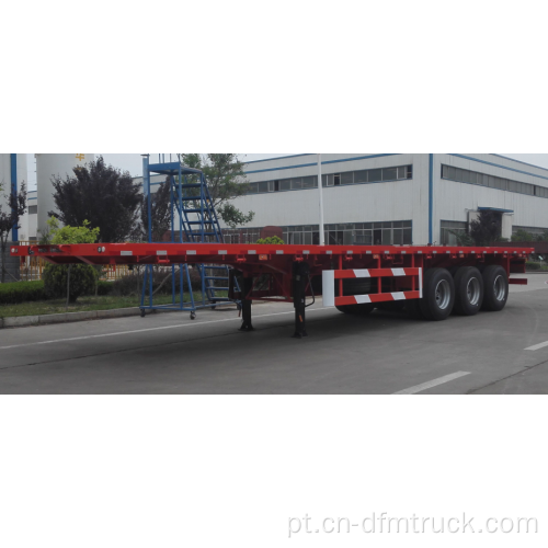 Semi reboque cama plana de 3 eixos DongFeng